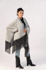 Sparkle Tweed Poncho - Image 5