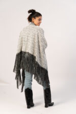 Sparkle Tweed Poncho - Image 4