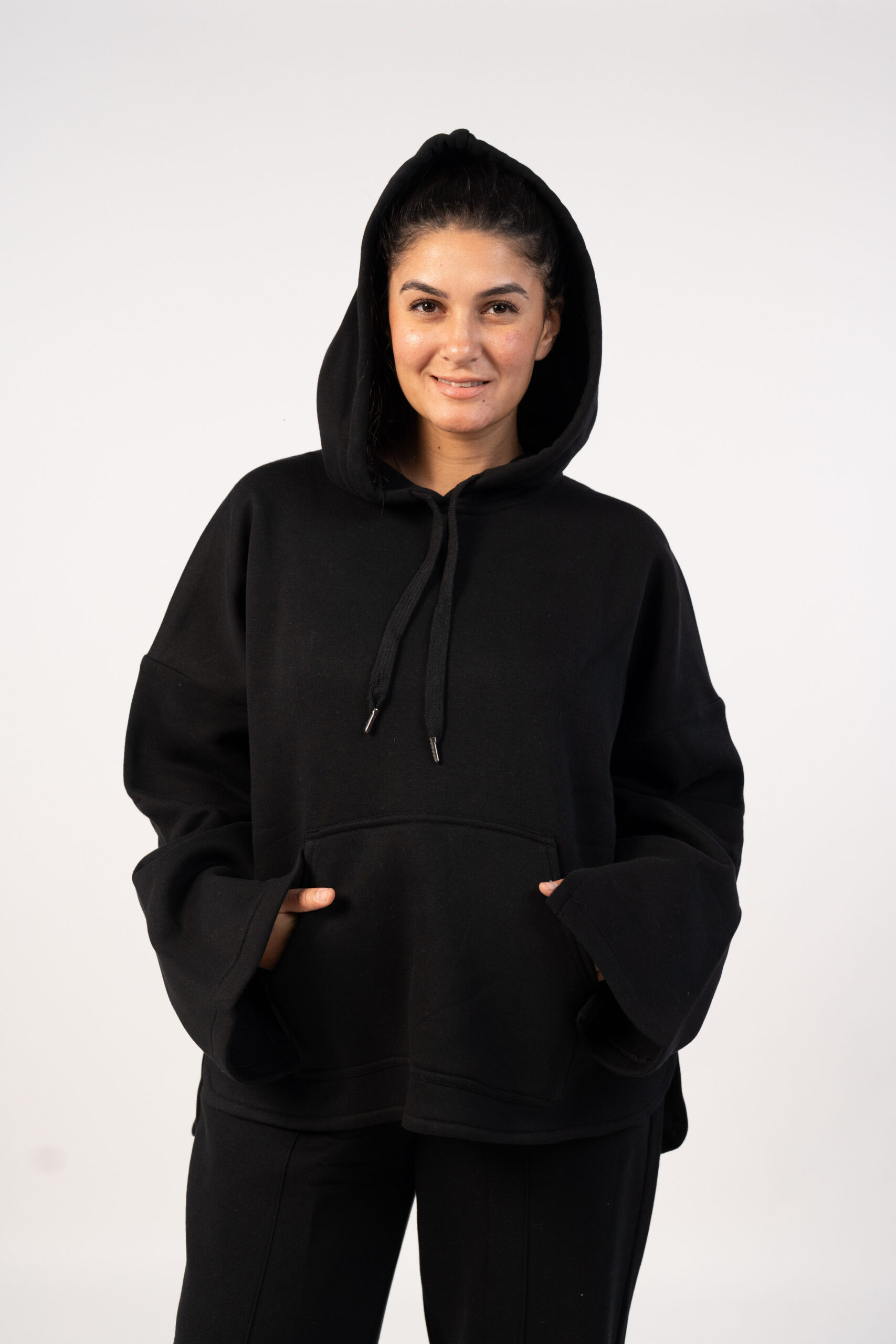 YLW-80 Fleece Melton Hoodie Set - Image 1
